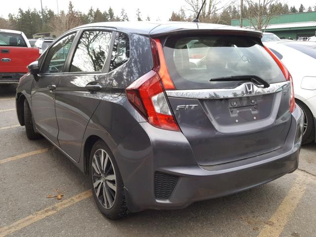 JHMGK5H76GS016224 - 2016 HONDA FIT EX GRAY photo 3