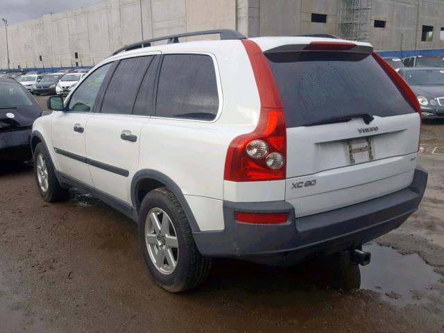 YV4CZ592761224855 - 2006 VOLVO XC90 WHITE photo 3