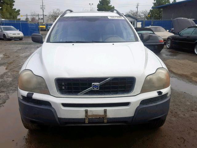 YV4CZ592761224855 - 2006 VOLVO XC90 WHITE photo 9