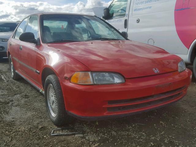 JHMEG8548PS002796 - 1993 HONDA CIVIC DX RED photo 1