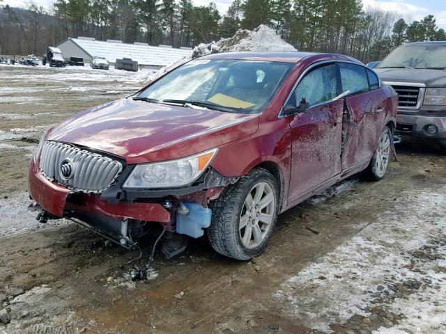1G4GC5GG9AF127636 - 2010 BUICK LACROSSE C RED photo 2