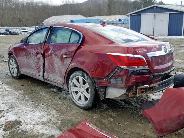 1G4GC5GG9AF127636 - 2010 BUICK LACROSSE C RED photo 3