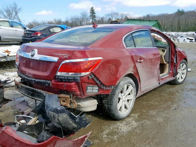 1G4GC5GG9AF127636 - 2010 BUICK LACROSSE C RED photo 4
