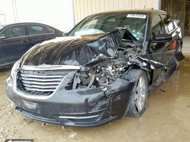 1C3CCBAB5EN212469 - 2014 CHRYSLER 200 LX BLACK photo 2