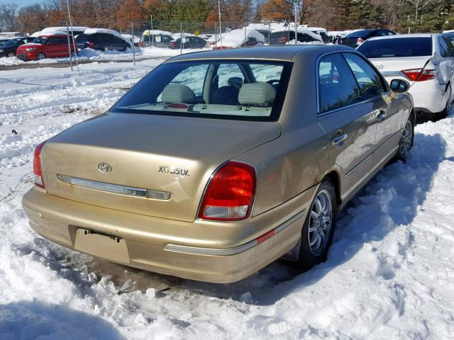 KMHFU45E23A241675 - 2003 HYUNDAI XG 350 GOLD photo 4