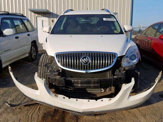 5GAKRBED6CJ228591 - 2012 BUICK ENCLAVE WHITE photo 9