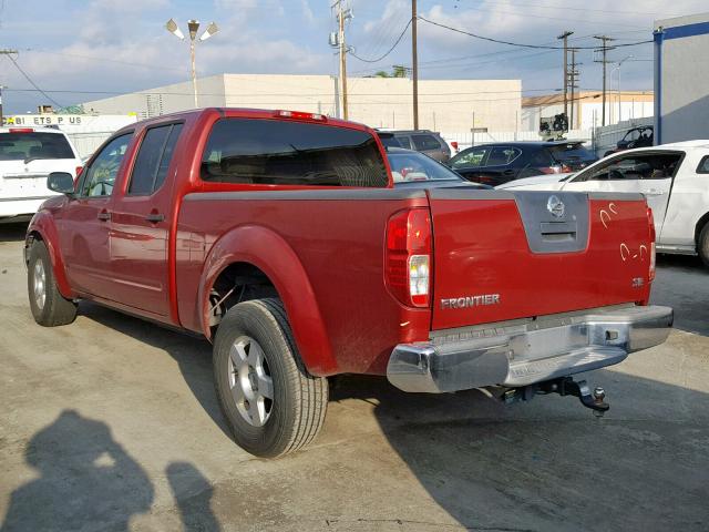 1N6AD09U38C440042 - 2008 NISSAN FRONTIER C RED photo 3