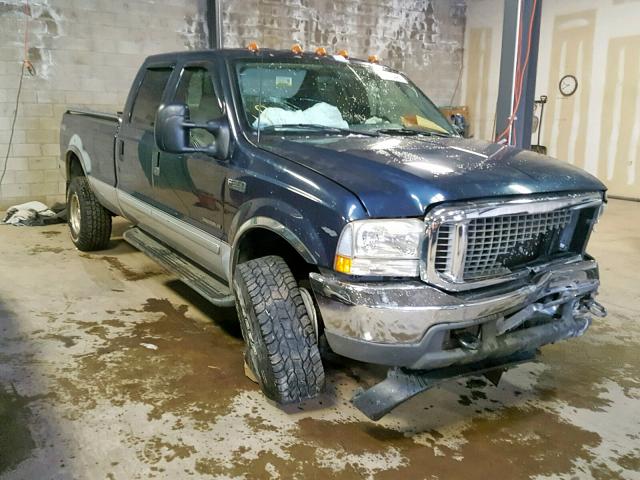 1FTSW31F22EB18312 - 2002 FORD F350 SRW S BLUE photo 1