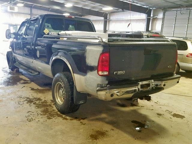 1FTSW31F22EB18312 - 2002 FORD F350 SRW S BLUE photo 3