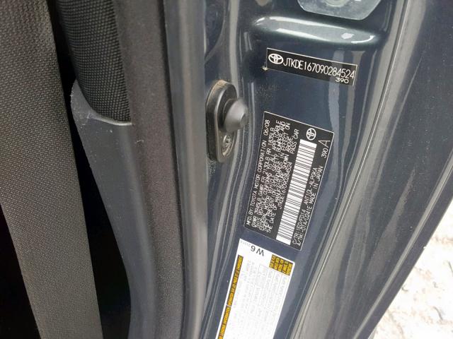 JTKDE167090284524 - 2009 TOYOTA SCION TC GRAY photo 10