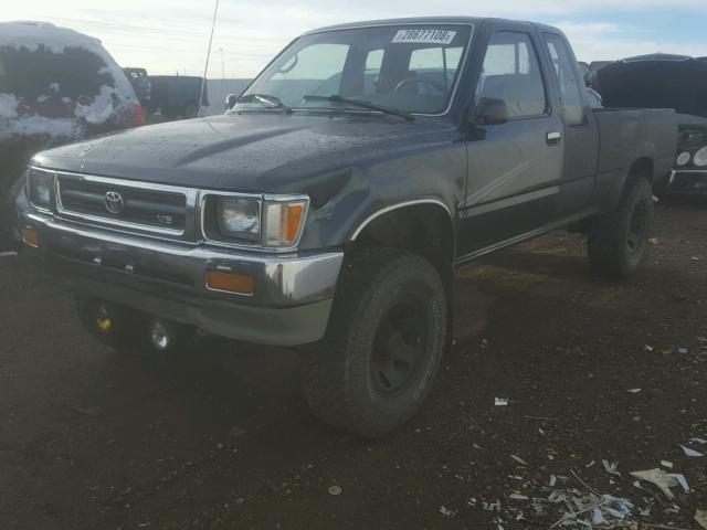 JT4VN13DXR5145820 - 1994 TOYOTA PICKUP 1/2 GREEN photo 2