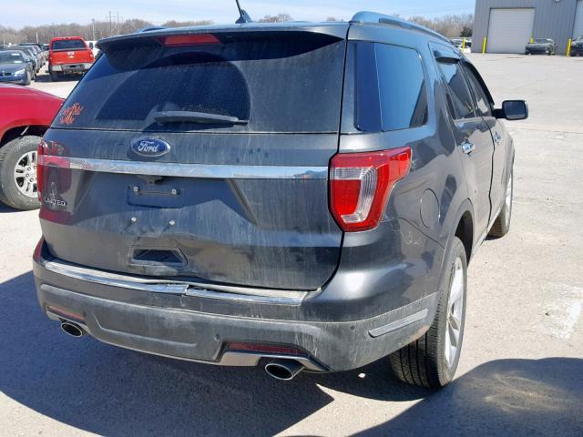 1FM5K7F88JGC70278 - 2018 FORD EXPLORER L CHARCOAL photo 4