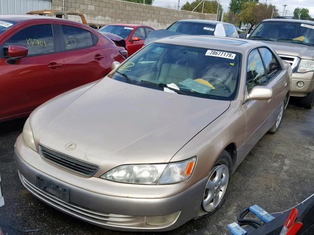 JT8BF22G5V0011580 - 1997 LEXUS ES 300 GOLD photo 2