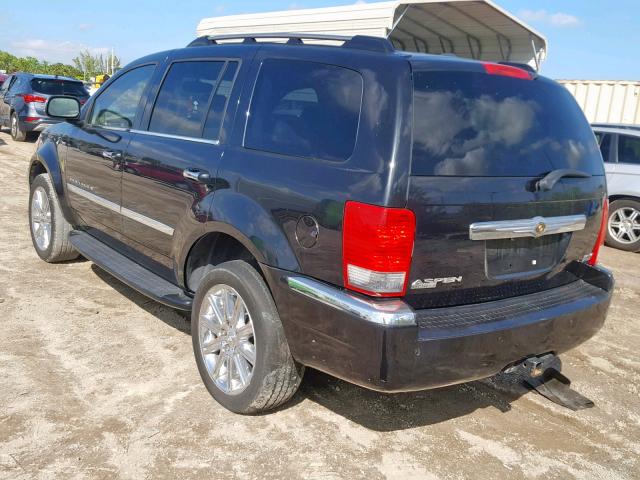 1A8HX58267F525341 - 2007 CHRYSLER ASPEN LIMI BLACK photo 3