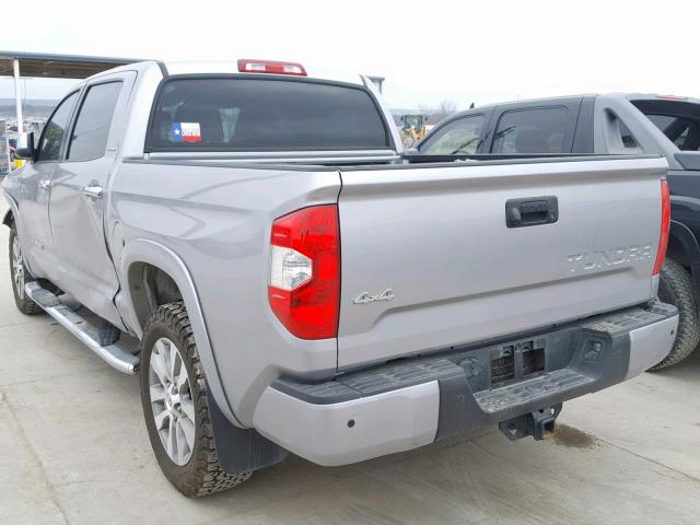 5TFHW5F14HX651603 - 2017 TOYOTA TUNDRA CRE SILVER photo 3