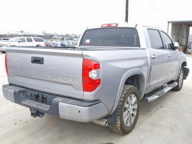 5TFHW5F14HX651603 - 2017 TOYOTA TUNDRA CRE SILVER photo 4