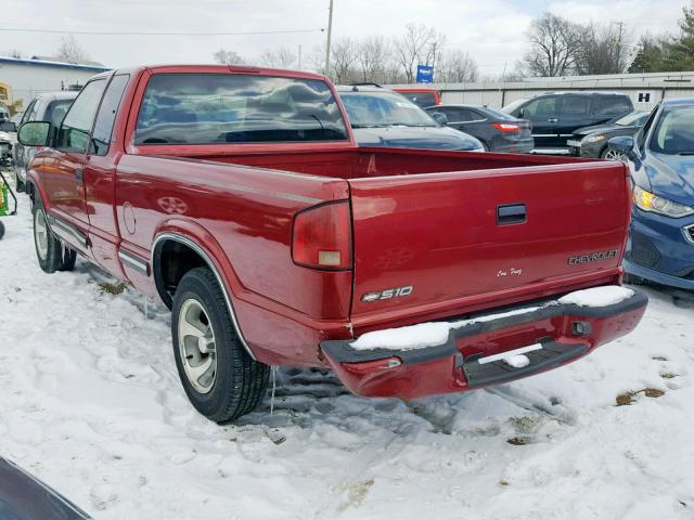 1GCCS19W428150282 - 2002 CHEVROLET S TRUCK S1 RED photo 3