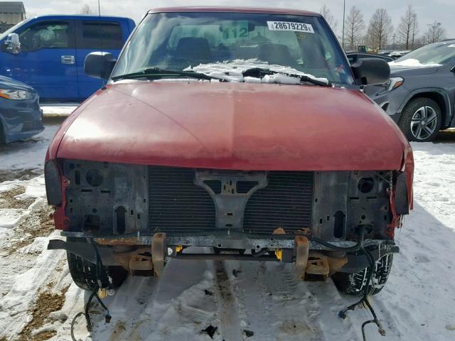 1GCCS19W428150282 - 2002 CHEVROLET S TRUCK S1 RED photo 9