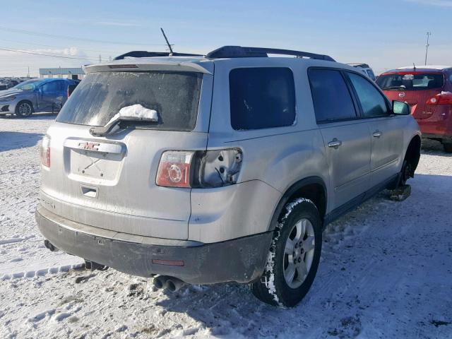 1GKLRLED0AJ107825 - 2010 GMC ACADIA SLE SILVER photo 4