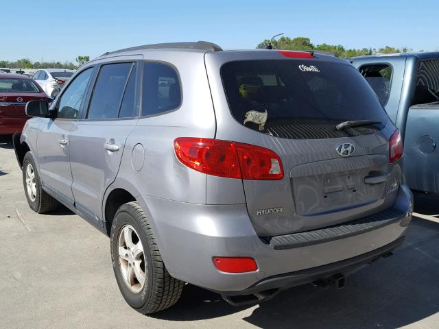 5NMSG13DX8H141128 - 2008 HYUNDAI SANTA FE G BLACK photo 3