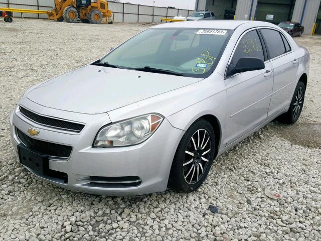 1G1ZG57B094240025 - 2009 CHEVROLET MALIBU LS SILVER photo 2