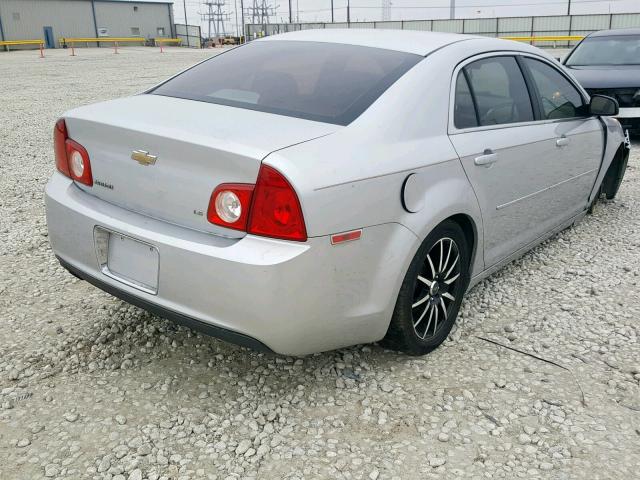 1G1ZG57B094240025 - 2009 CHEVROLET MALIBU LS SILVER photo 4