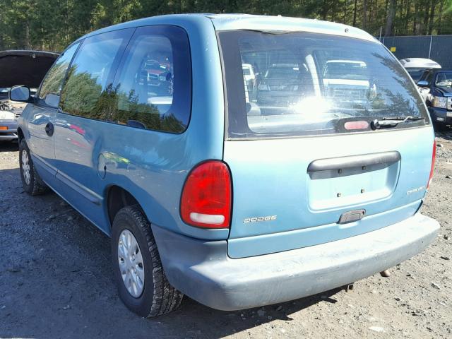 2B4FP25B9TR852298 - 1996 DODGE CARAVAN BLUE photo 3