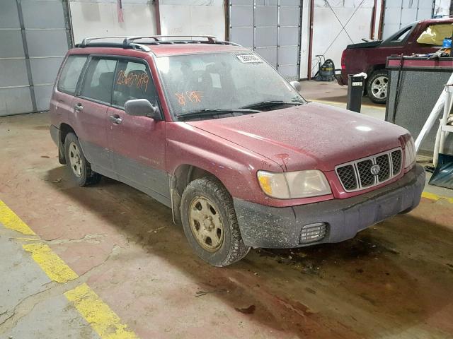JF1SF63502H725495 - 2002 SUBARU FORESTER L RED photo 1