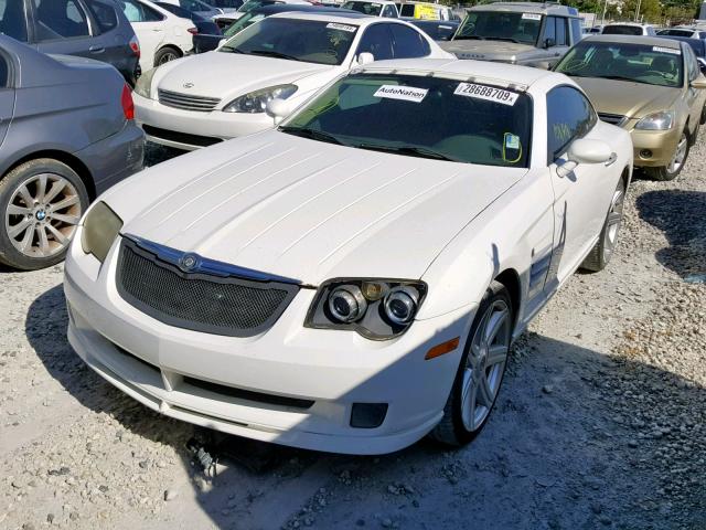 1C3AN69L64X009213 - 2004 CHRYSLER CROSSFIRE WHITE photo 2