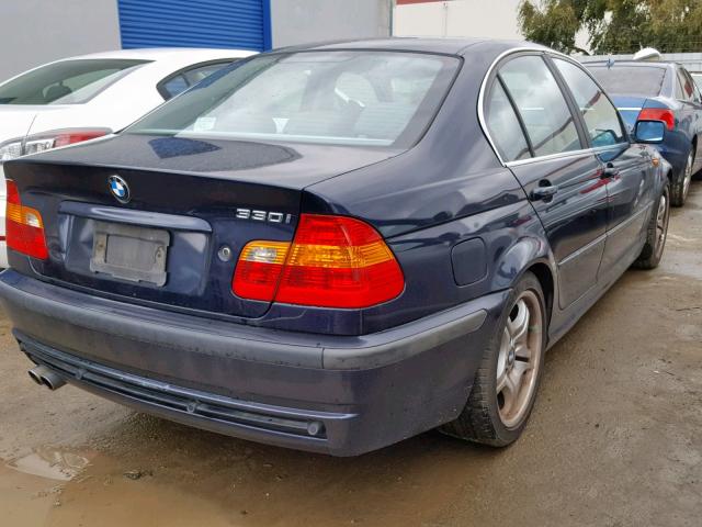 WBAEV534X3KM32796 - 2003 BMW 330 I BLUE photo 4