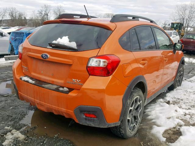 JF2GPACC2F8326836 - 2015 SUBARU XV CROSSTR ORANGE photo 4