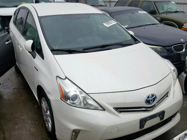 JTDZN3EU3EJ013929 - 2014 TOYOTA PRIUS V WHITE photo 1