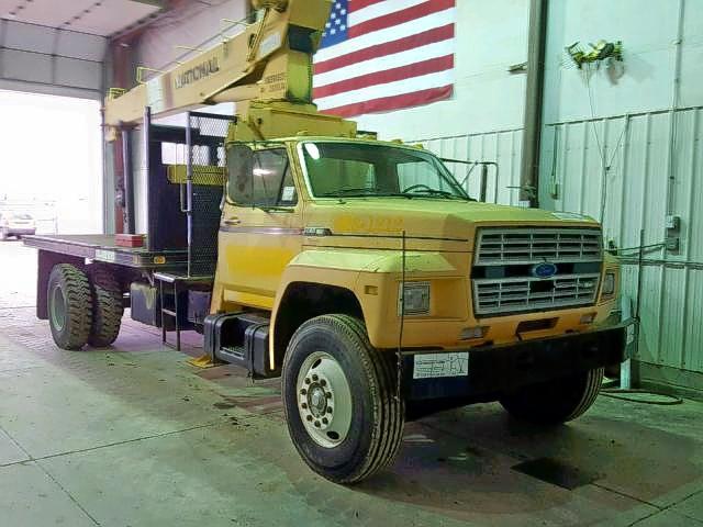 1FDPK87U2FVA60305 - 1985 FORD F8000 YELLOW photo 1