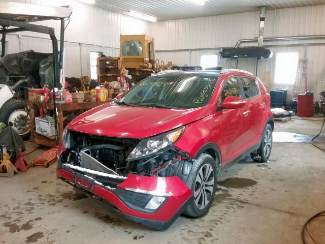 KNDPCCA24C7199945 - 2012 KIA SPORTAGE E RED photo 2