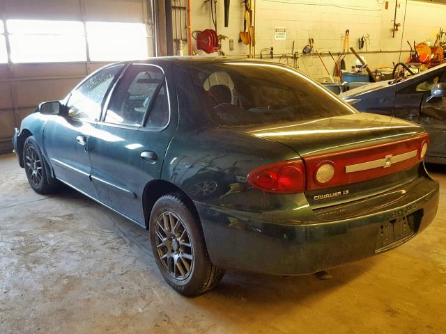 1G1JF54F837332660 - 2003 CHEVROLET CAVALIER L GREEN photo 3