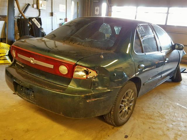 1G1JF54F837332660 - 2003 CHEVROLET CAVALIER L GREEN photo 4