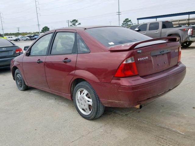 1FAFP34N76W222866 - 2006 FORD FOCUS ZX4 RED photo 3