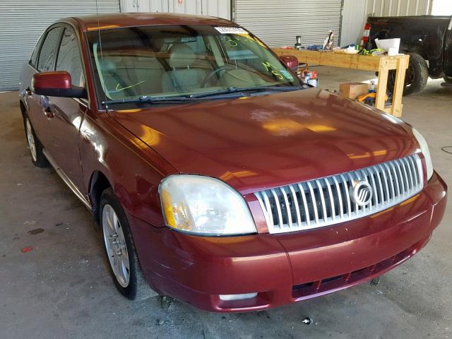 1MEHM40187G610896 - 2007 MERCURY MONTEGO LU BURGUNDY photo 1