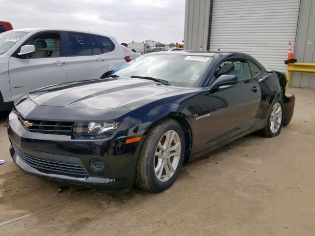 2G1FA1E30E9223368 - 2014 CHEVROLET CAMARO LS BLACK photo 2