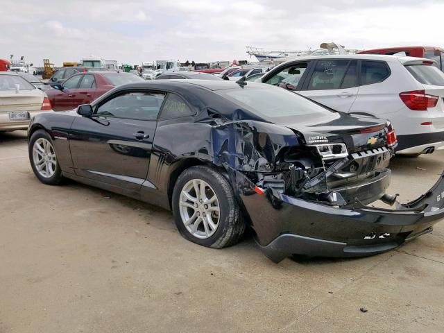 2G1FA1E30E9223368 - 2014 CHEVROLET CAMARO LS BLACK photo 3