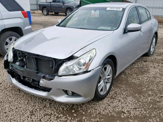 JN1DV6AP3BM601984 - 2011 INFINITI G25 BASE SILVER photo 2