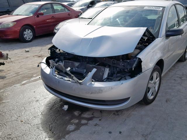 1G8AJ55F07Z177885 - 2007 SATURN ION LEVEL SILVER photo 9