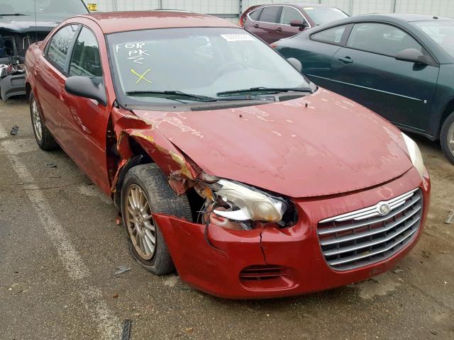 1C3EL46X74N226395 - 2004 CHRYSLER SEBRING LX RED photo 1