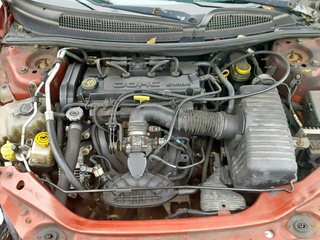 1C3EL46X74N226395 - 2004 CHRYSLER SEBRING LX RED photo 7