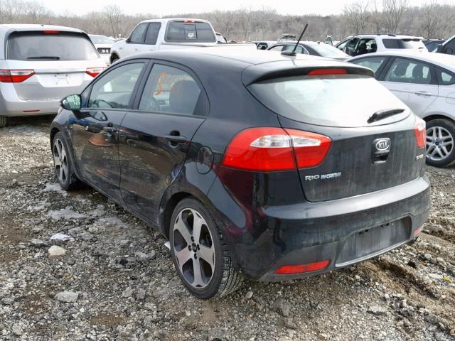 KNADN5A3XC6022806 - 2012 KIA RIO EX BLACK photo 3