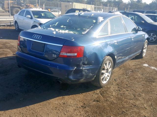 WAUDG74FX5N098420 - 2005 AUDI A6 3.2 QUA BLUE photo 4