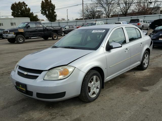 1G1AL55F877176312 - 2007 CHEVROLET COBALT LT SILVER photo 2