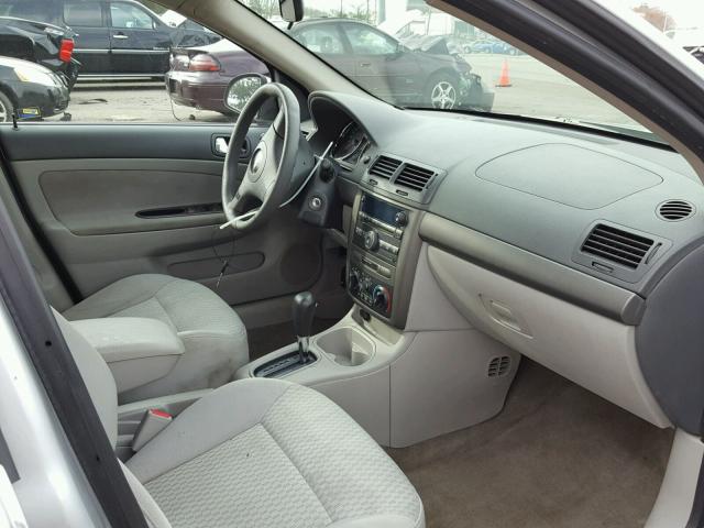 1G1AL55F877176312 - 2007 CHEVROLET COBALT LT SILVER photo 5