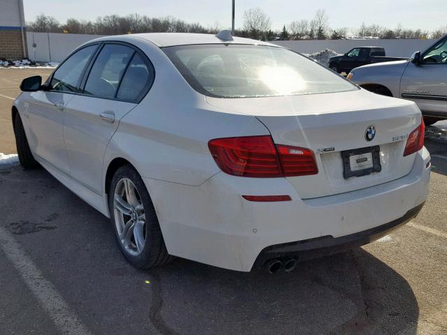 WBA5A7C51ED617830 - 2014 BMW 528 XI WHITE photo 3