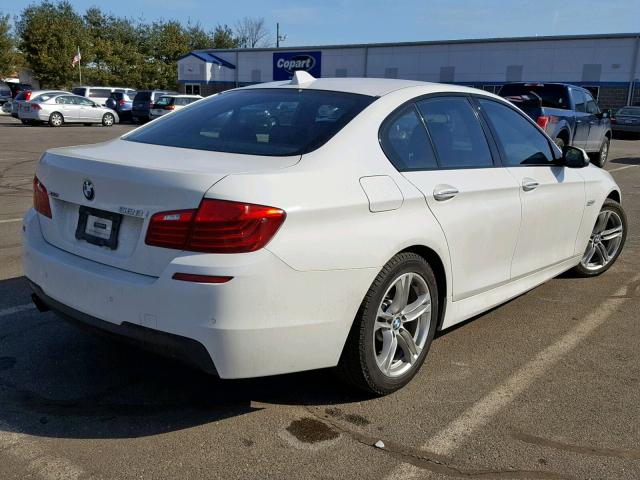 WBA5A7C51ED617830 - 2014 BMW 528 XI WHITE photo 4